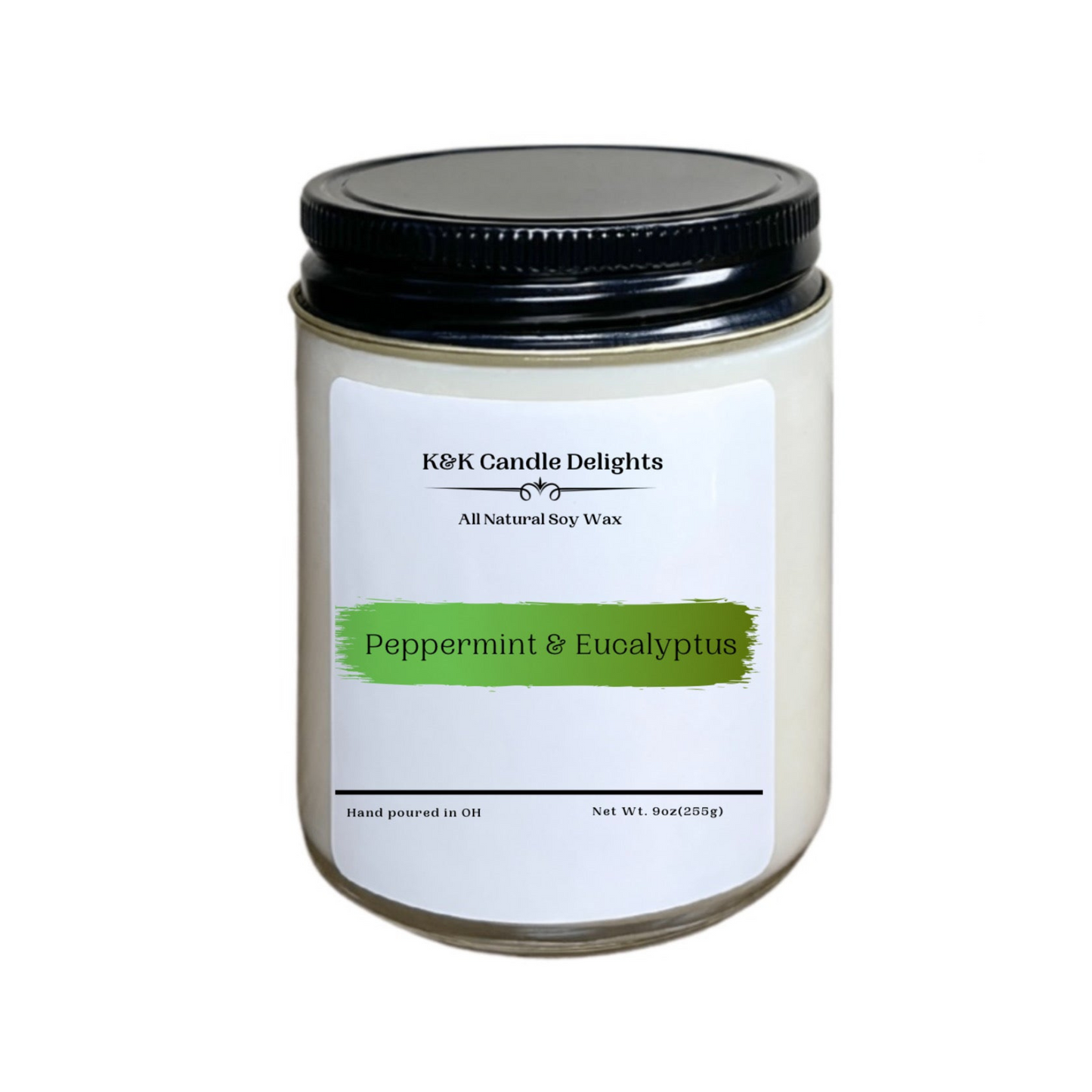Peppermint & Eucalyptus Soy Candle